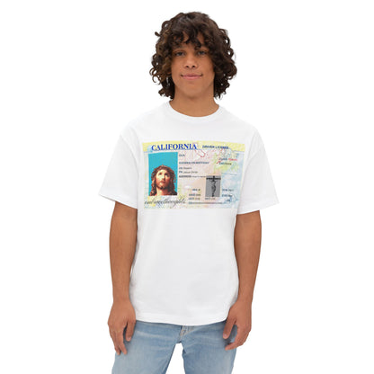 Oversized Embrace Thoughts Jesus ID Card Shirt